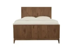 Mor Furniture Adler Panel Bed In Natural Walnut, Full