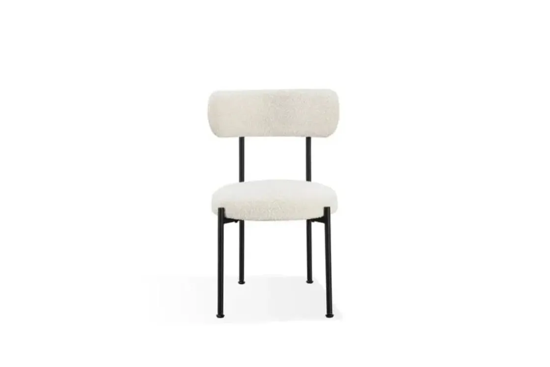 Mor Furniture Aere Dining Table & 4 Chairs In Natural Ash/Ivory