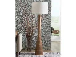 Mor Furniture Ailsa Floor Lamp In Natural Brown