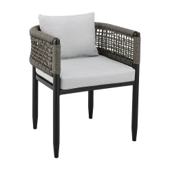 Mor Furniture Alegria Outdoor Side Chair In Light Gray, Set Of 2