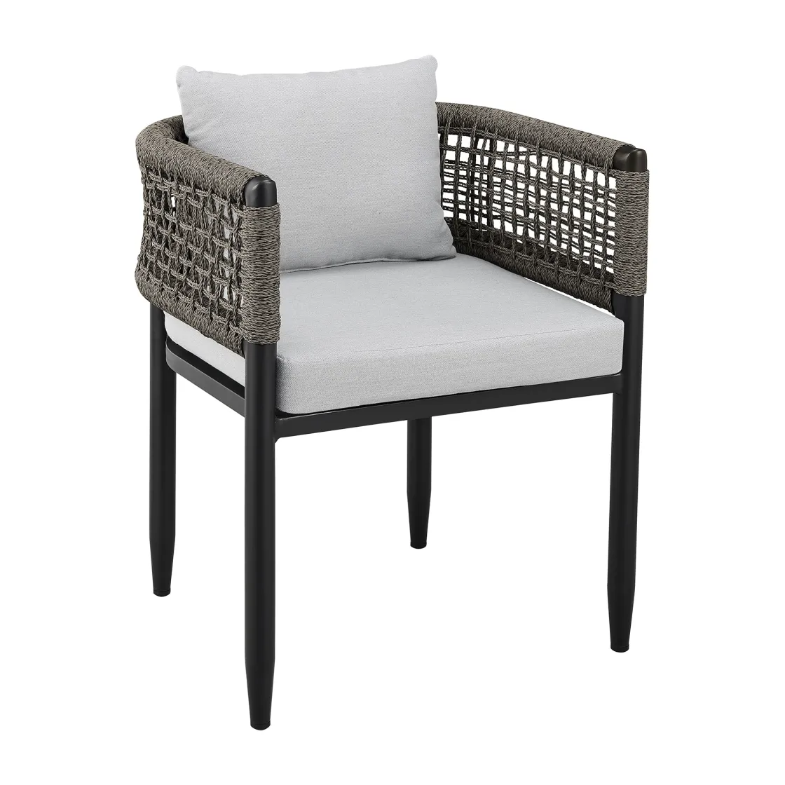 Mor Furniture Alegria Outdoor Side Chair In Light Gray, Set Of 2
