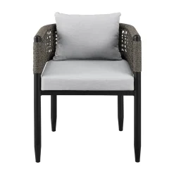 Mor Furniture Alegria Outdoor Side Chair In Light Gray, Set Of 2