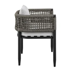 Mor Furniture Alegria Outdoor Side Chair In Light Gray, Set Of 2