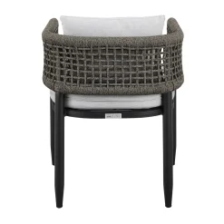 Mor Furniture Alegria Outdoor Side Chair In Light Gray, Set Of 2