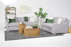Mor Furniture Alice Loveseat In Bellevue Platinum