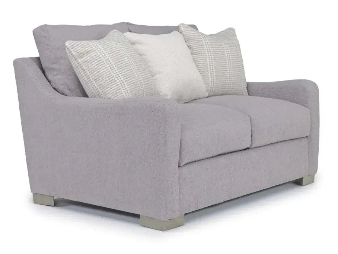 Mor Furniture Alice Loveseat In Bellevue Platinum