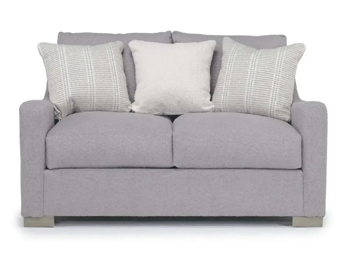 Mor Furniture Alice Loveseat In Bellevue Platinum