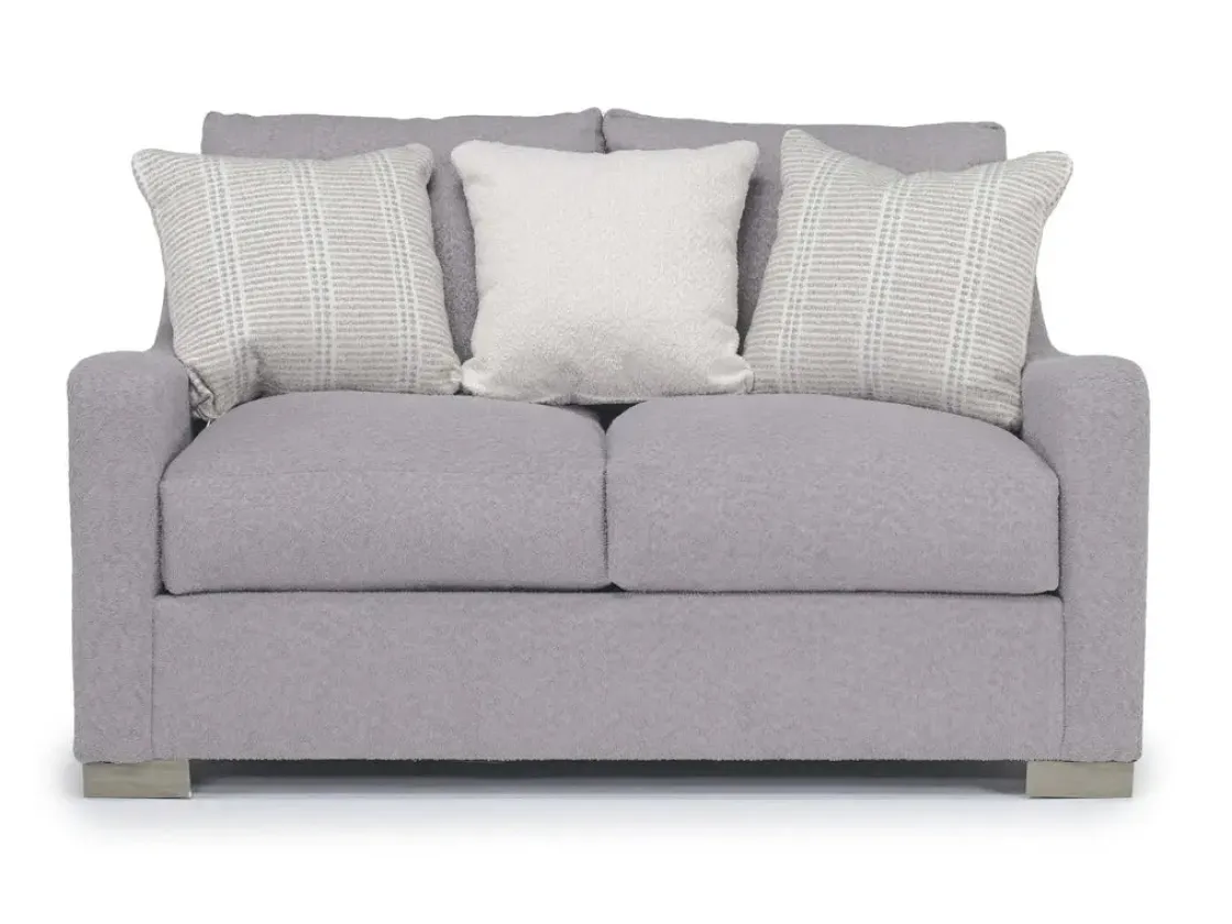 Mor Furniture Alice Sofa & Loveseat In Bellevue Platinum