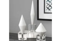 Mor Furniture Alize Sculpture In White, Set Of 3