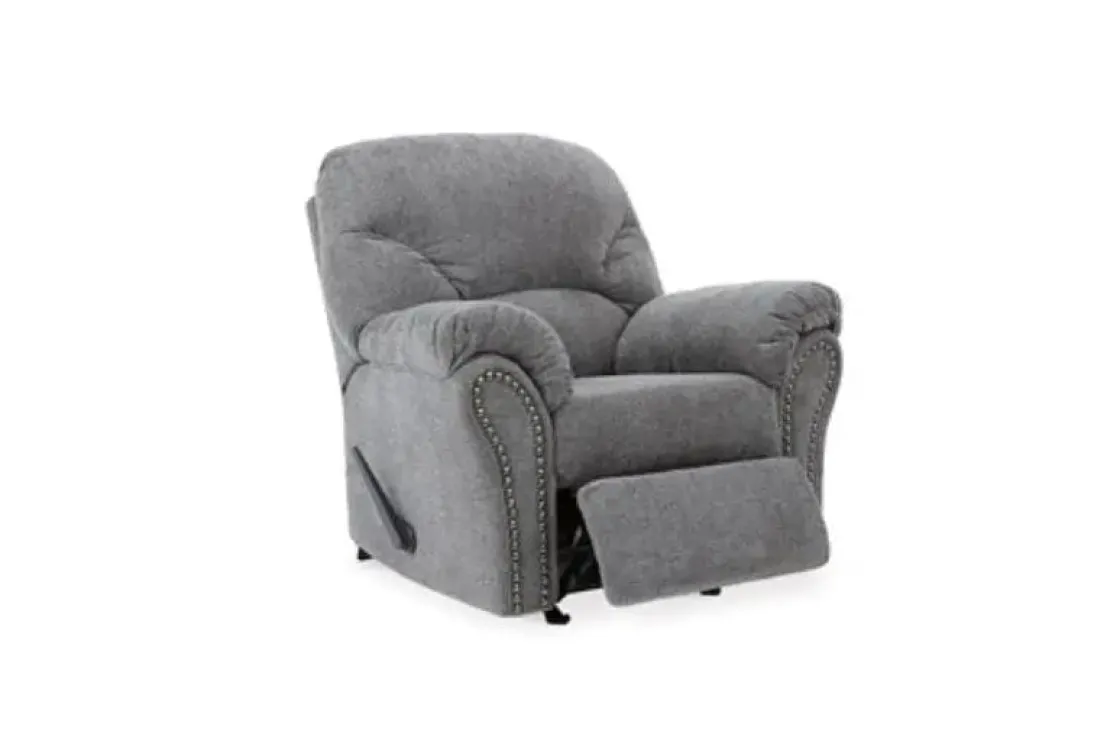 Mor Furniture Allmaxx Gliding Recliner In Pewter