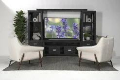 Mor Furniture Altamonte 4 Piece Entertainment Center In Gray, 70 Inch