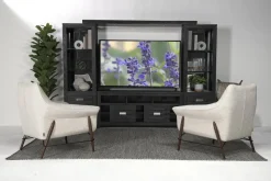 Mor Furniture Altamonte 4 Piece Entertainment Center In Gray, 70 Inch