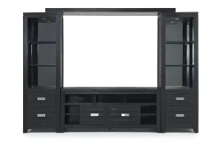 Mor Furniture Altamonte 4 Piece Entertainment Center In Gray, 70 Inch