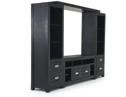 Mor Furniture Altamonte 4 Piece Entertainment Center In Gray, 70 Inch