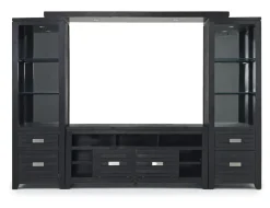 Mor Furniture Altamonte 4 Piece Entertainment Center In Gray, 70 Inch