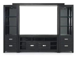 Mor Furniture Altamonte 4 Piece Entertainment Center In Gray, 70 Inch