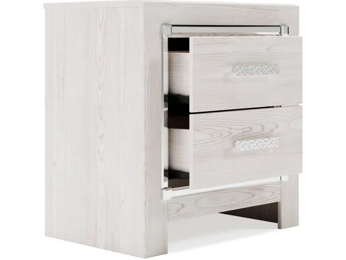 Mor Furniture Altyra Nightstand In White