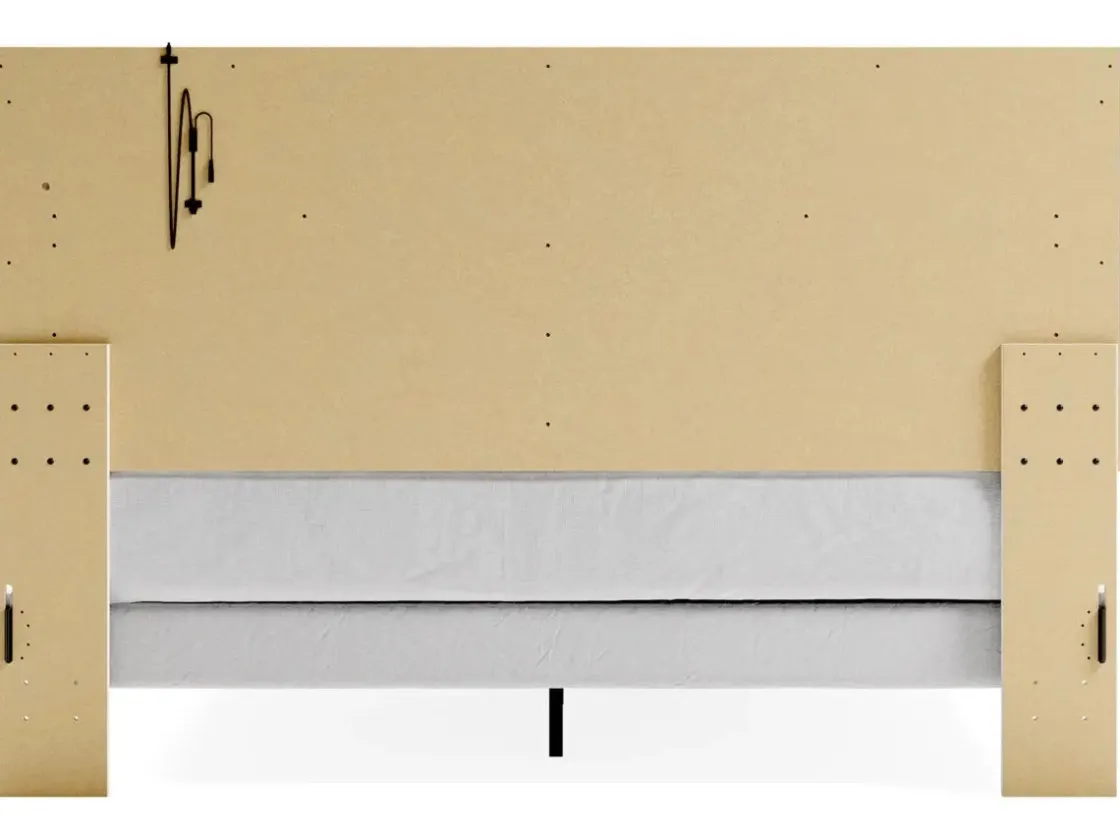 Mor Furniture Altyra Panel Bed In Pearl White, Twin