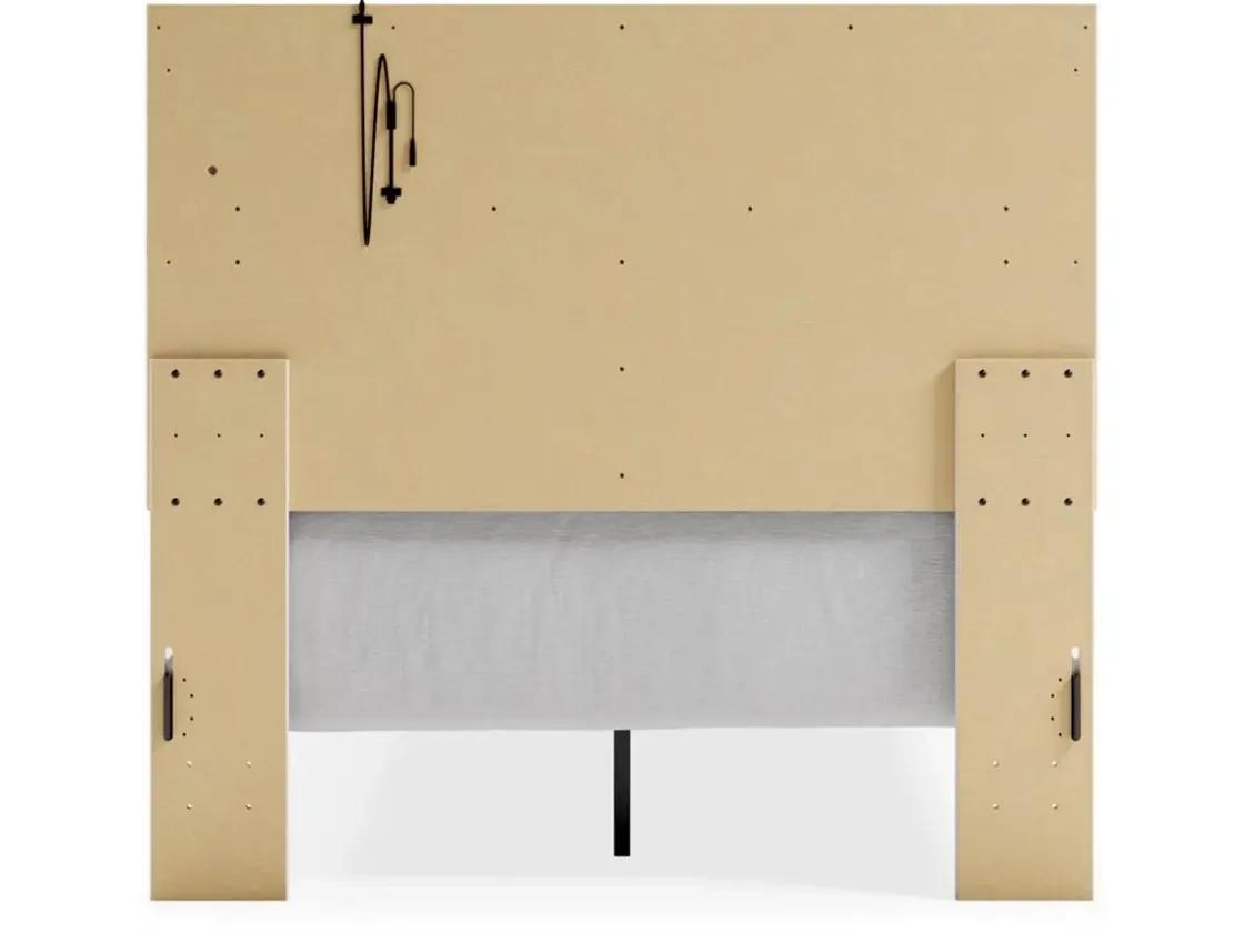 Mor Furniture Altyra Panel Bed In Pearl White, Twin