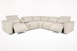 Mor Furniture Amara 6 Piece 2 Power Sectional In Tasmin Granite