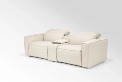 Mor Furniture Amara 2 Power Console Loveseat In Tasmin Granite