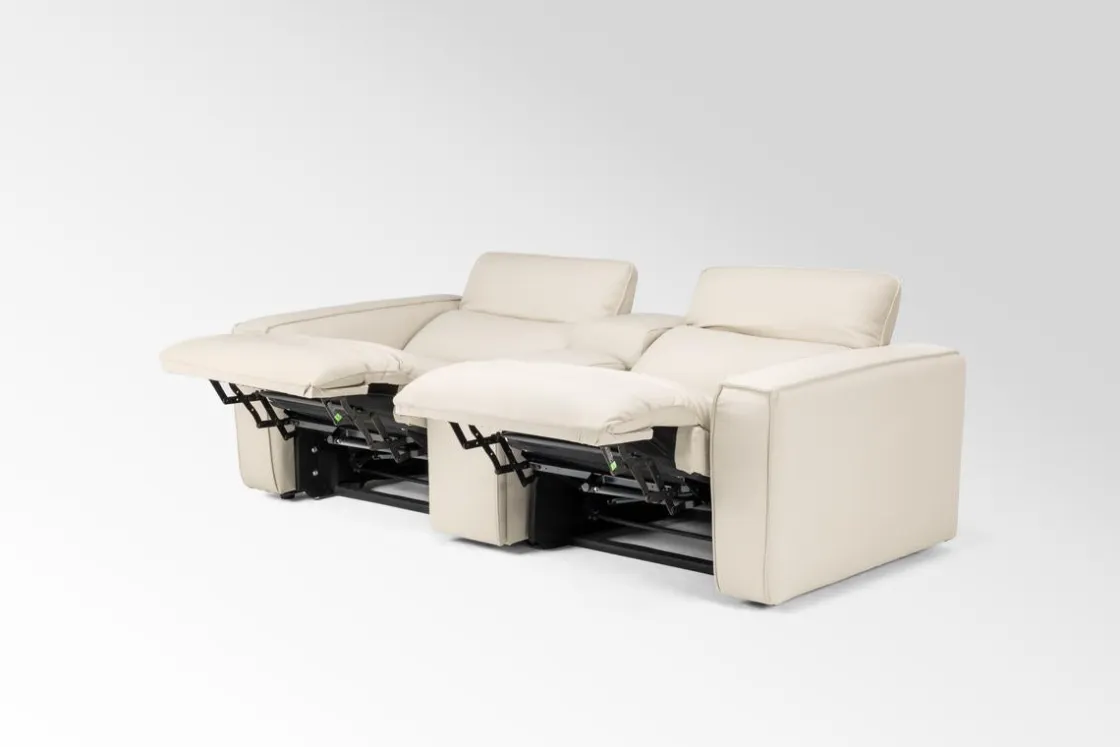 Mor Furniture Amara 2 Power Console Loveseat In Tasmin Granite