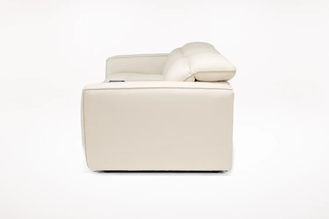 Mor Furniture Amara 2 Power Console Loveseat In Tasmin Granite