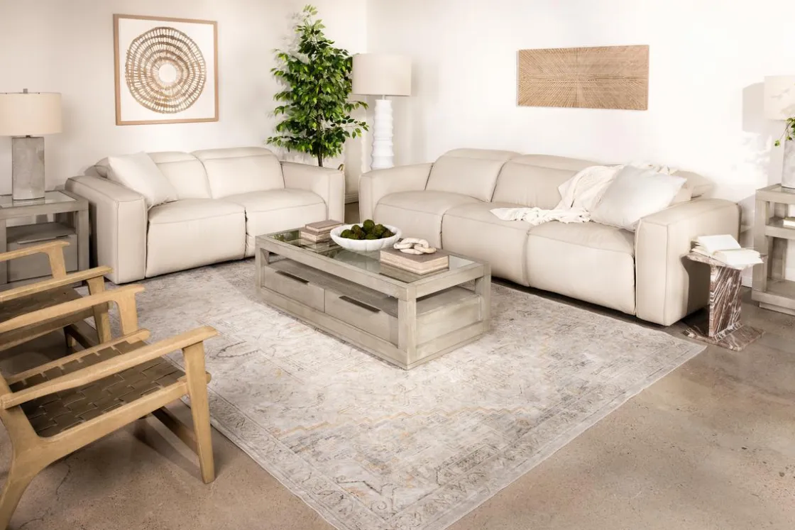 Mor Furniture Amara 2 Power Loveseat In Tasmin Granite