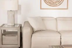 Mor Furniture Amara 2 Power Sofa In Tasmin Granite