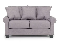 Mor Furniture Amelia Crypton Performance Loveseat In Nomad Snow, Down