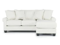 Mor Furniture Amelia Crypton Performance Sofa Chaise In Nomad Snow, Down