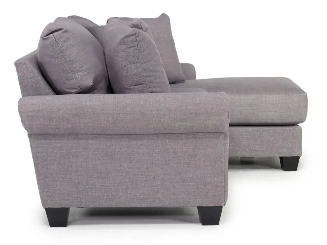 Mor Furniture Amelia Crypton Performance Sofa Chaise In Nomad Snow, Down