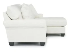 Mor Furniture Amelia Crypton Performance Sofa Chaise In Nomad Snow, Down