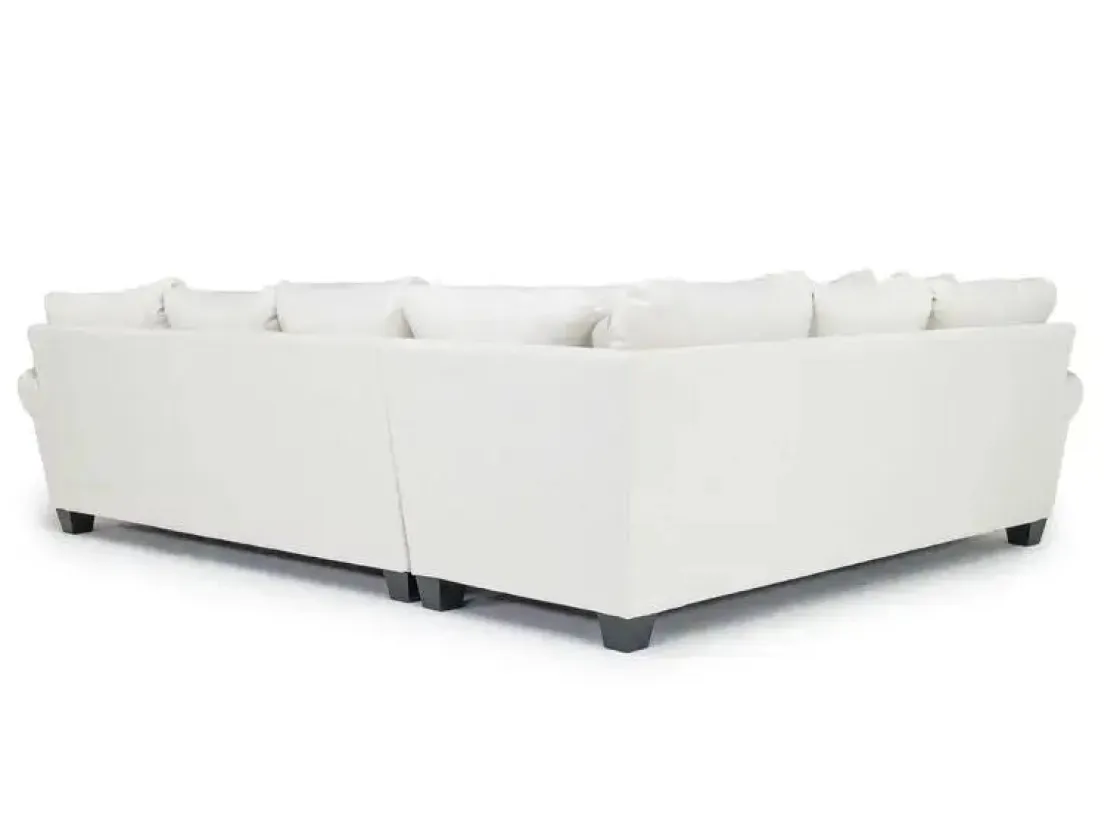 Mor Furniture Amelia Crypton Performance Tux Sofa Sectional In , Left Facing