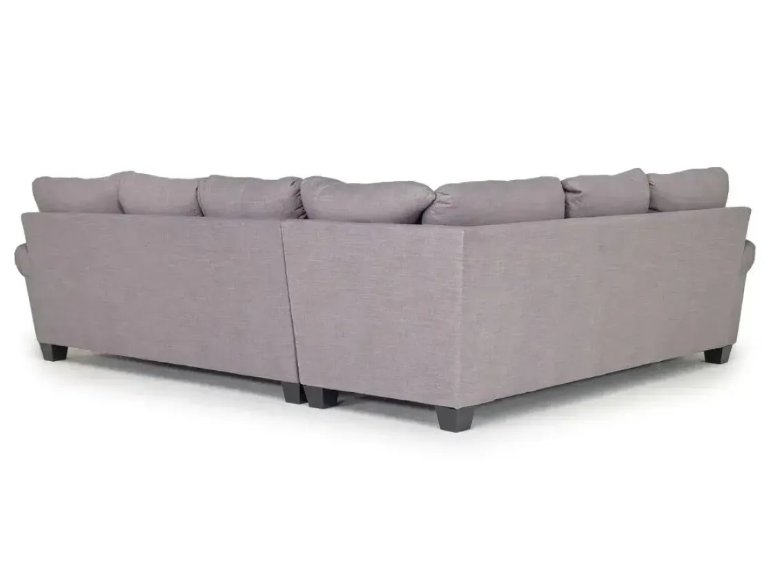 Mor Furniture Amelia Crypton Performance Tux Sofa Sectional In , Left Facing