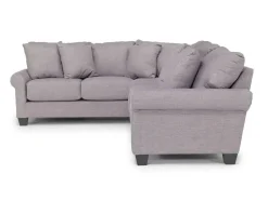 Mor Furniture Amelia Crypton Performance Tux Sofa Sectional In , Left Facing