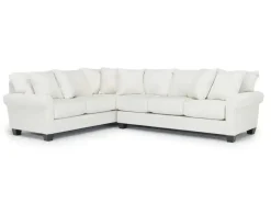 Mor Furniture Amelia Crypton Performance Tux Sofa Sectional In , Left Facing