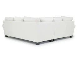 Mor Furniture Amelia Crypton Performance Tux Loveseat Sectional In , Left Facing