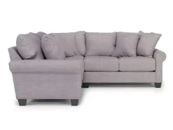 Mor Furniture Amelia Crypton Performance Tux Loveseat Sectional In , Left Facing