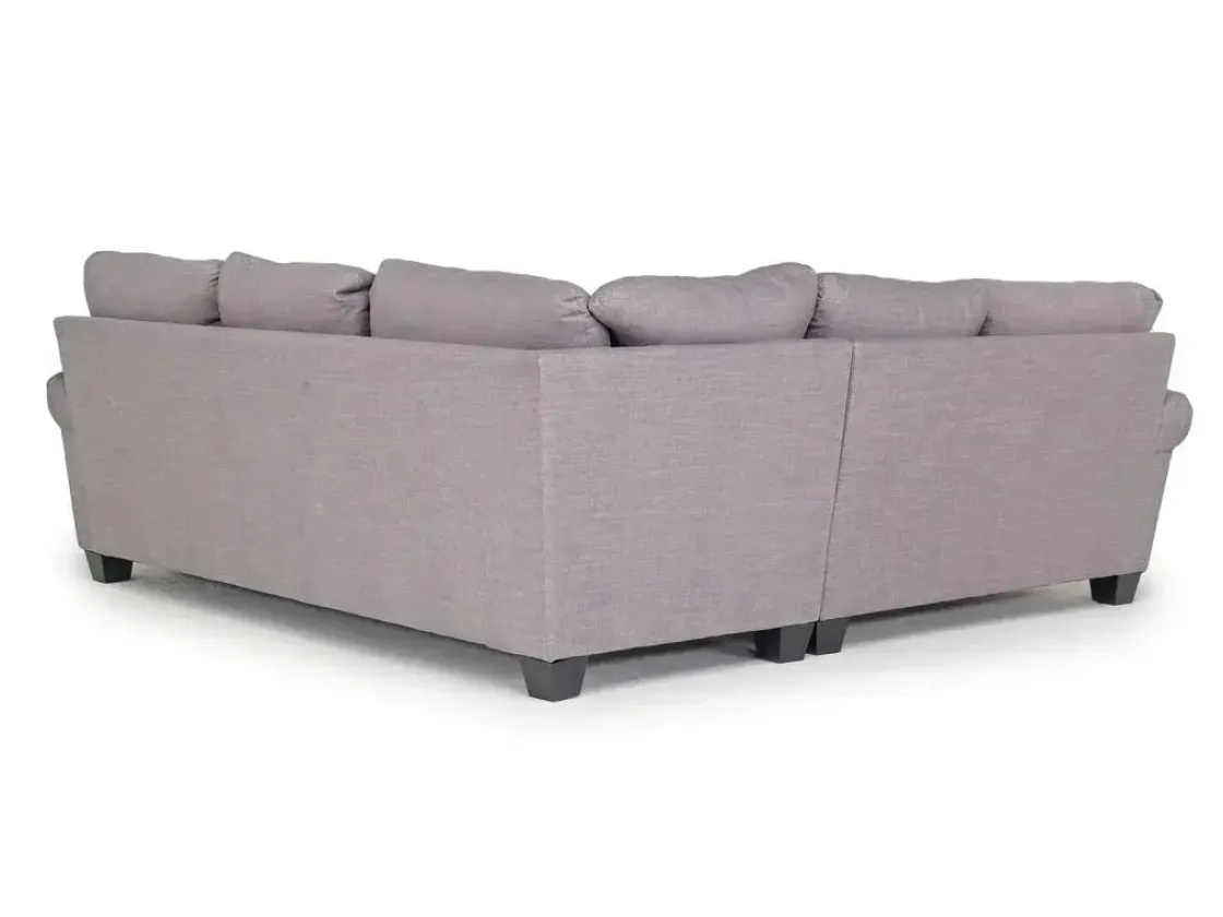 Mor Furniture Amelia Crypton Performance Tux Loveseat Sectional In , Left Facing
