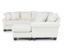 Mor Furniture Amelia Crypton Performance Sofa Chaise Sectional In , Left Facing