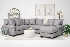Mor Furniture Amelia Crypton Performance Sofa Chaise Sectional In , Left Facing