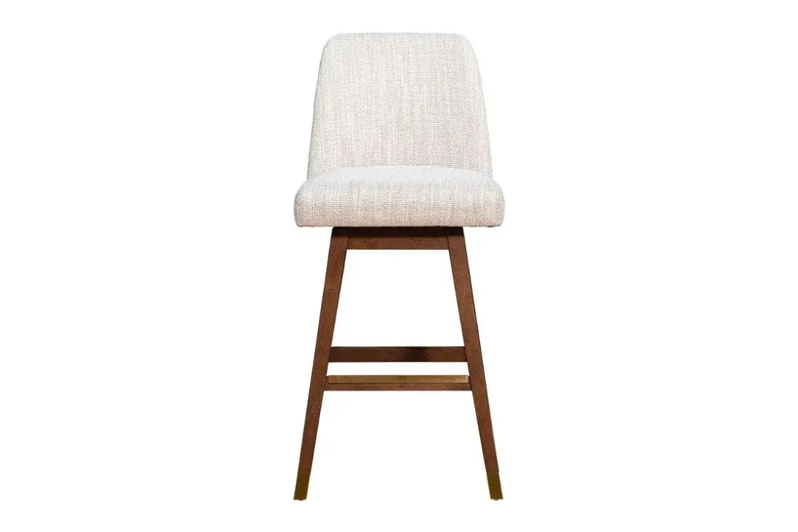 Mor Furniture Amelia Swivel Bar Height Stool In Beige