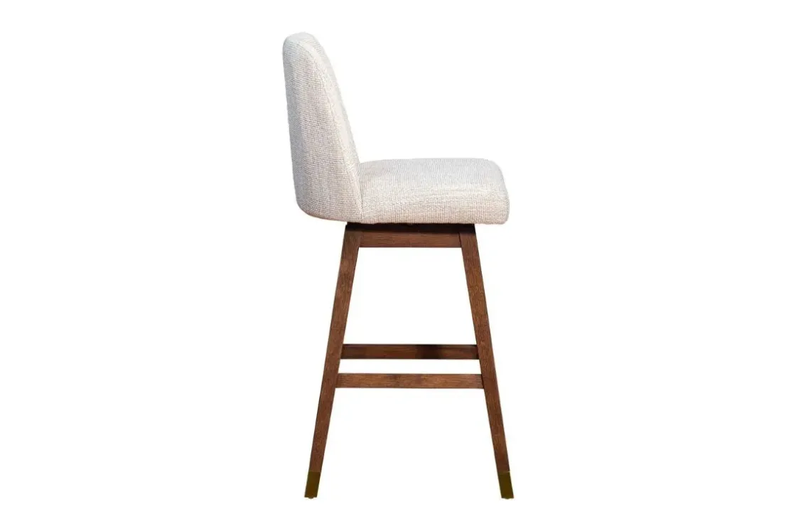Mor Furniture Amelia Swivel Bar Height Stool In Beige