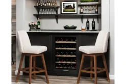 Mor Furniture Amelia Swivel Bar Height Stool In Beige