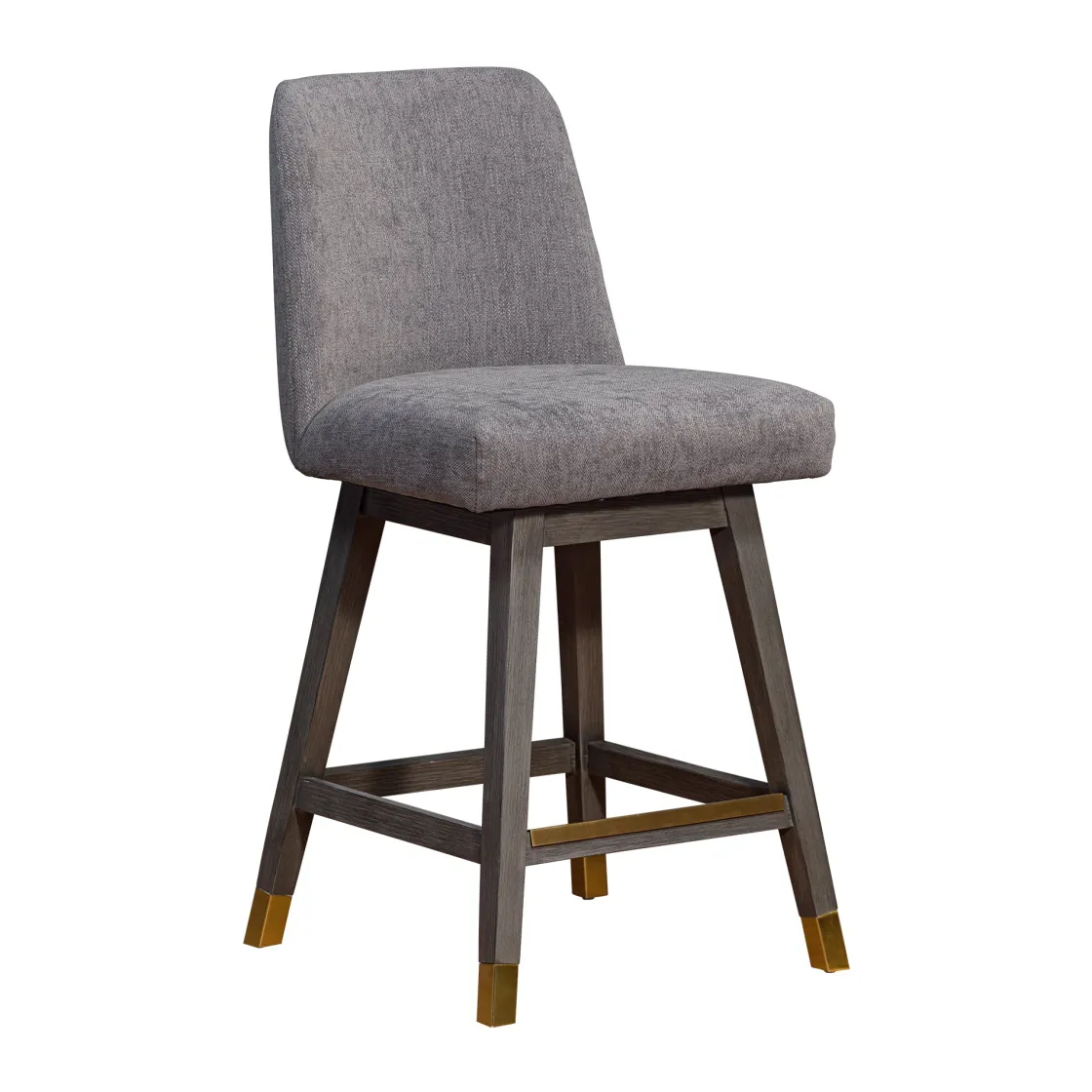 Mor Furniture Amelia Swivel Counter Height Stool In Mocha