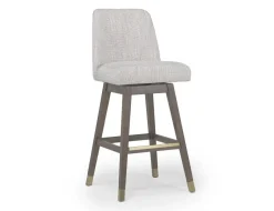 Mor Furniture Amelia Swivel Counter Height Stool In Mocha