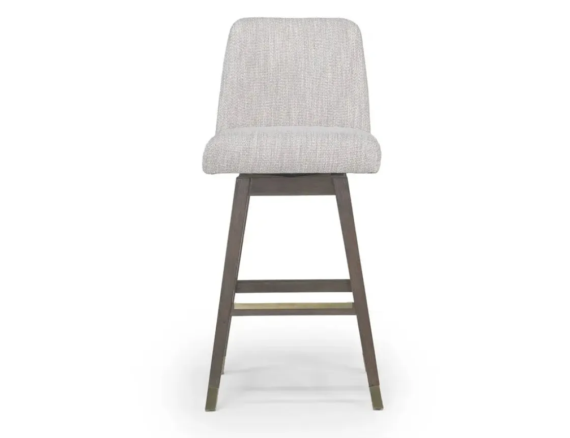 Mor Furniture Amelia Swivel Counter Height Stool In Mocha