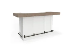 Mor Furniture Americana Bar Height Dining Table & 2 Stools In Cotton