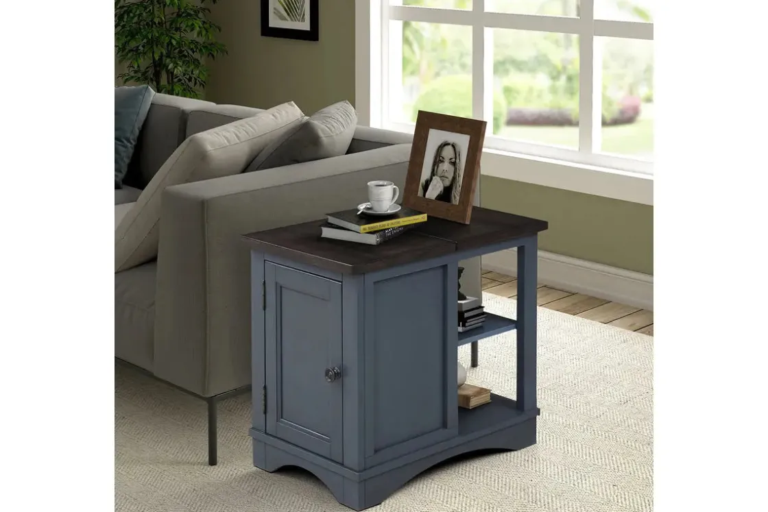 Mor Furniture Americana Chairside Table In
